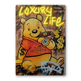 Pooh No Mercy Neon Art