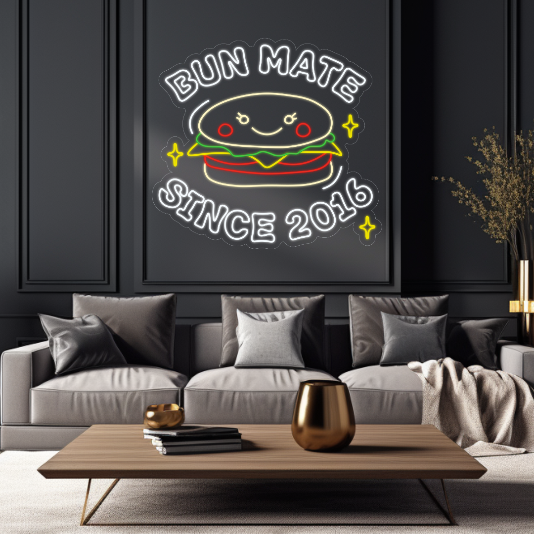 Customizable Burger Neon LED Sign