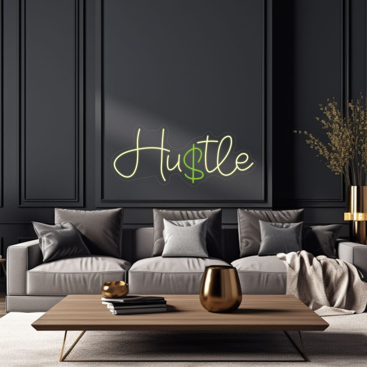 Hu$tle LED Neon Sign