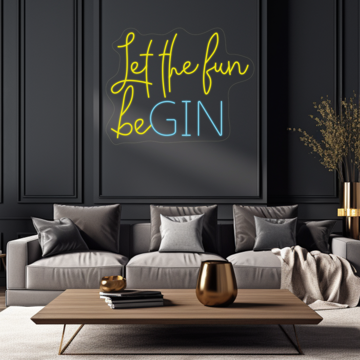 Let The Fun BeGIN Neon LED Sign