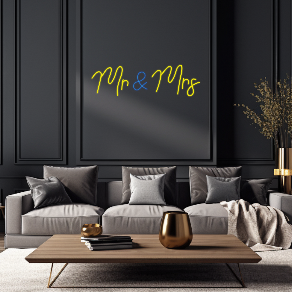 Mr & Mrs Neon LED Sign