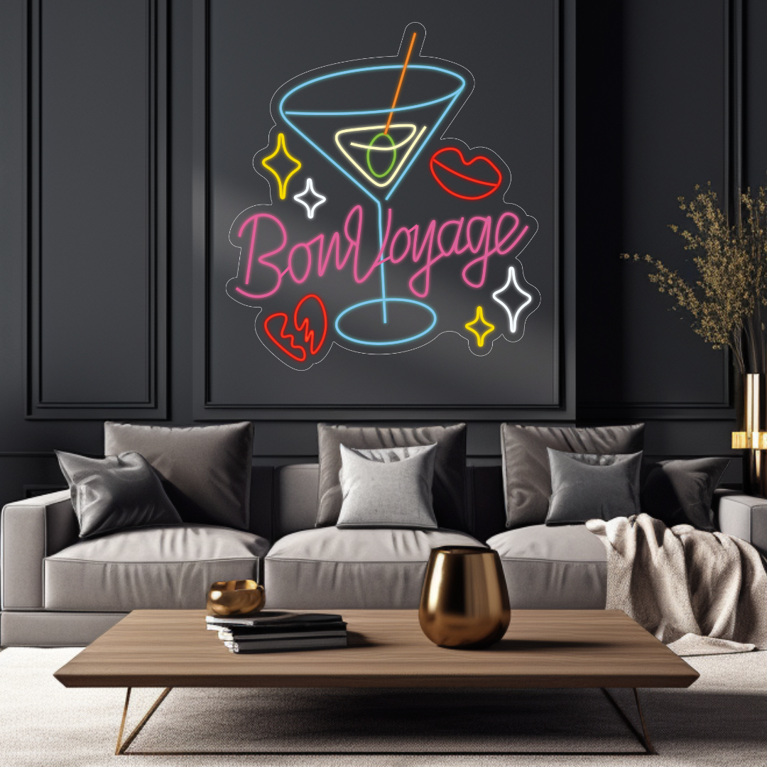 Bon Voyage Neon LED Sign