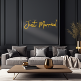 Just Married Neon LED Sign