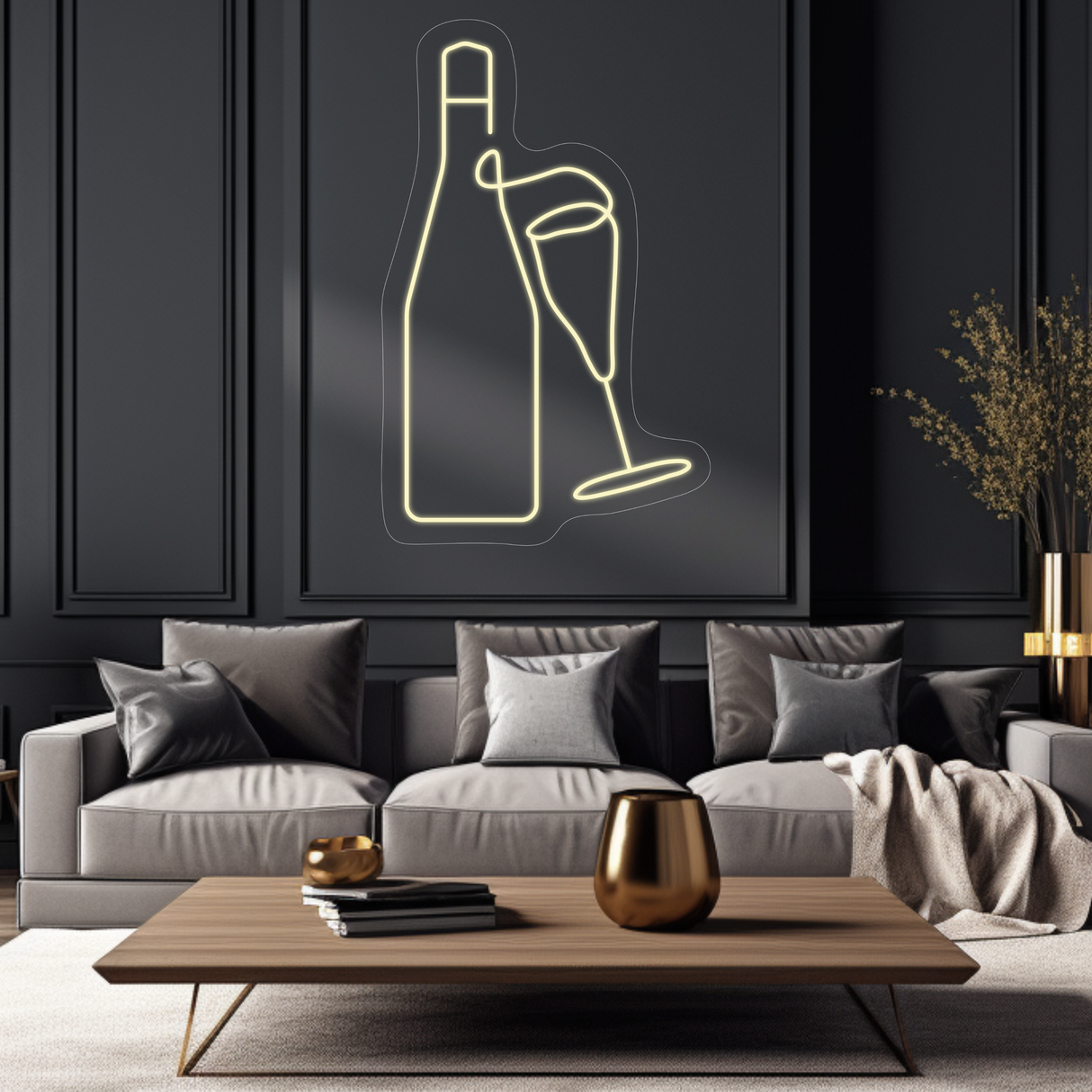 Wine Neon LED Sign