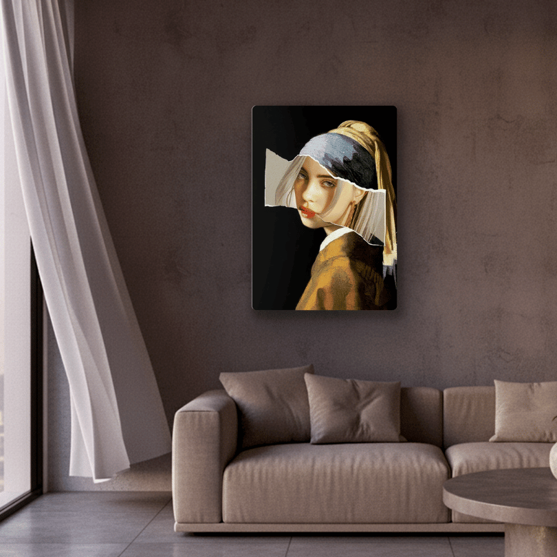 Girl with a Pearl Earring Neon Art