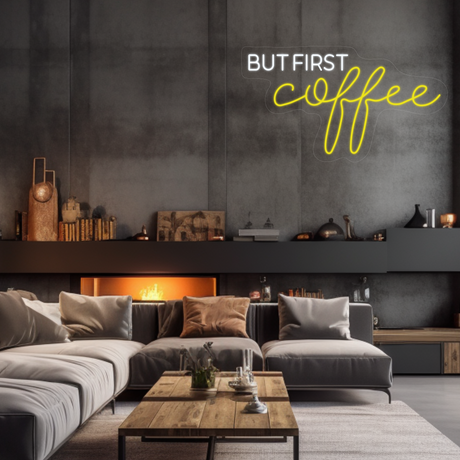 But First Coffee Neon LED Sign