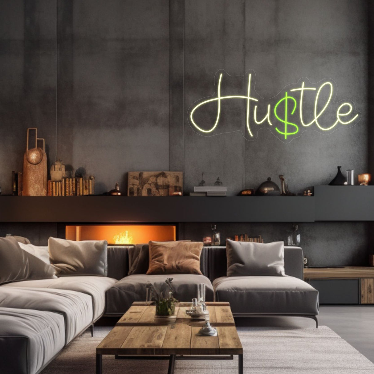 Hu$tle LED Neon Sign