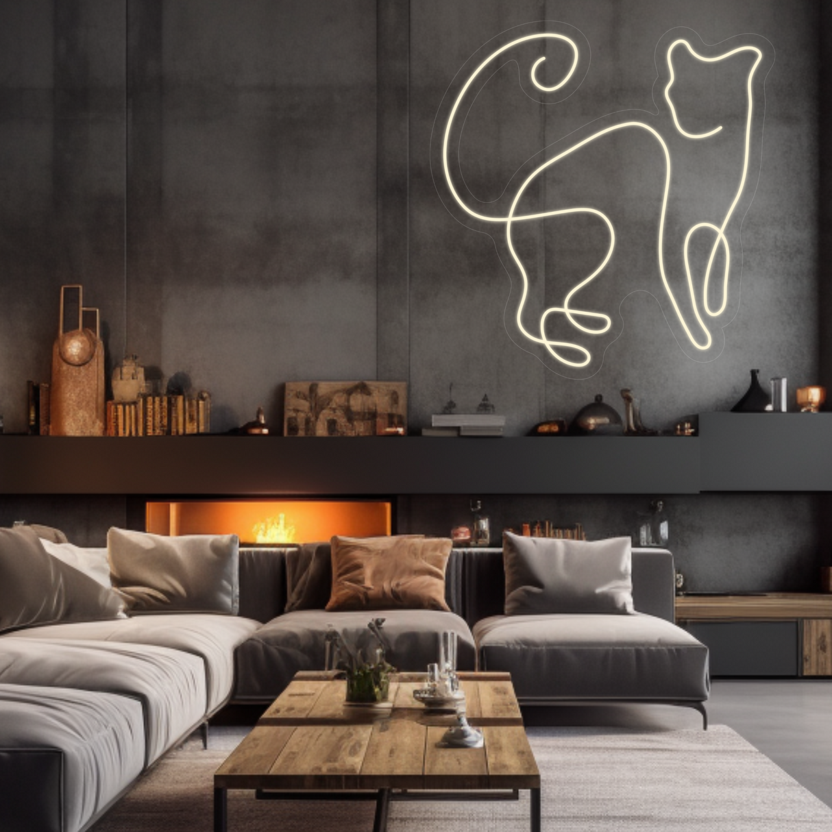 Cat Neon LED Sign