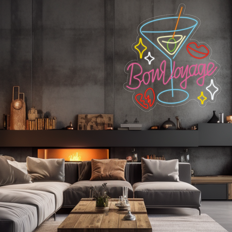 Bon Voyage Neon LED Sign