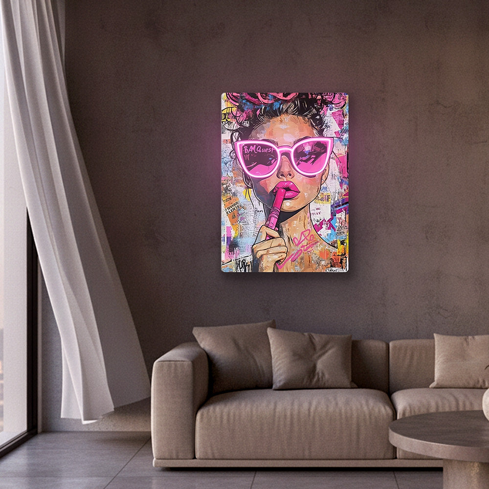 Pop Queen Neon Art