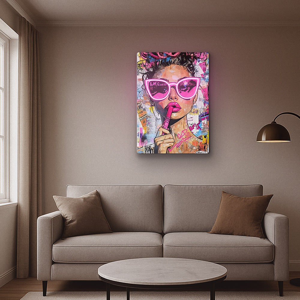 Pop Queen Neon Art