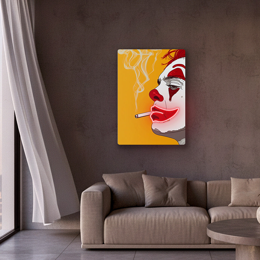 Clown Neon Art