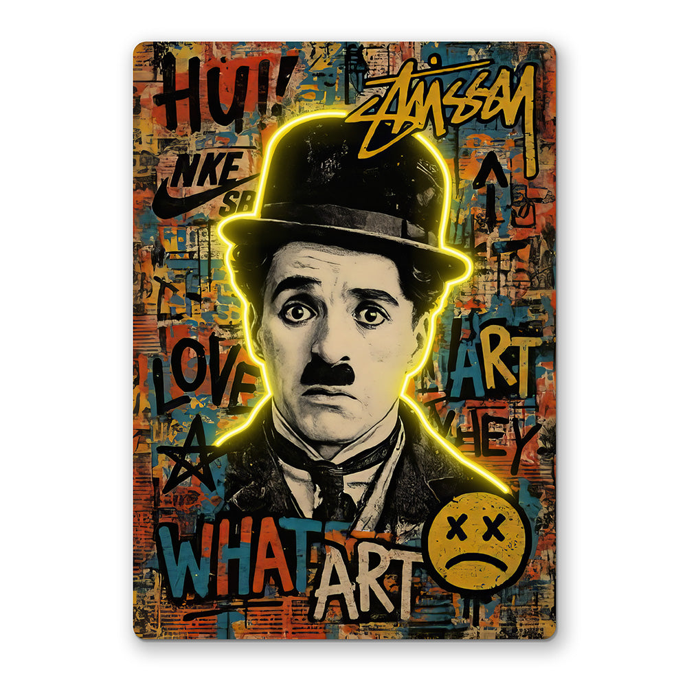 The Silent Icon Neon Art