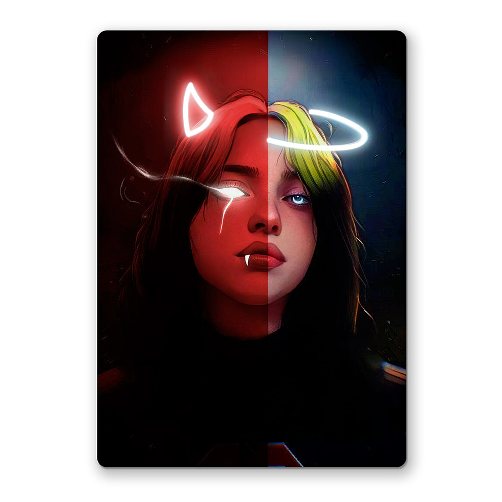 Dual Nature Neon Art