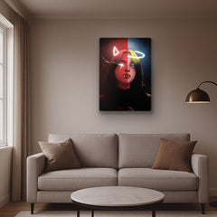 Dual Nature Neon Art