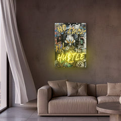Hu$tle Neon Art