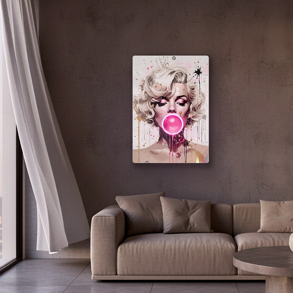 Marilyn Bubble Neon Art