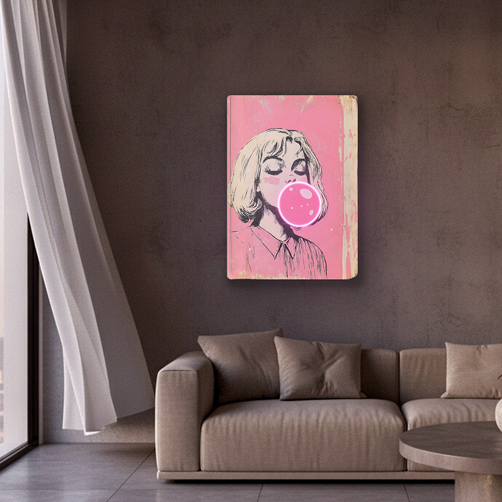 Bubble Trouble Neon Art