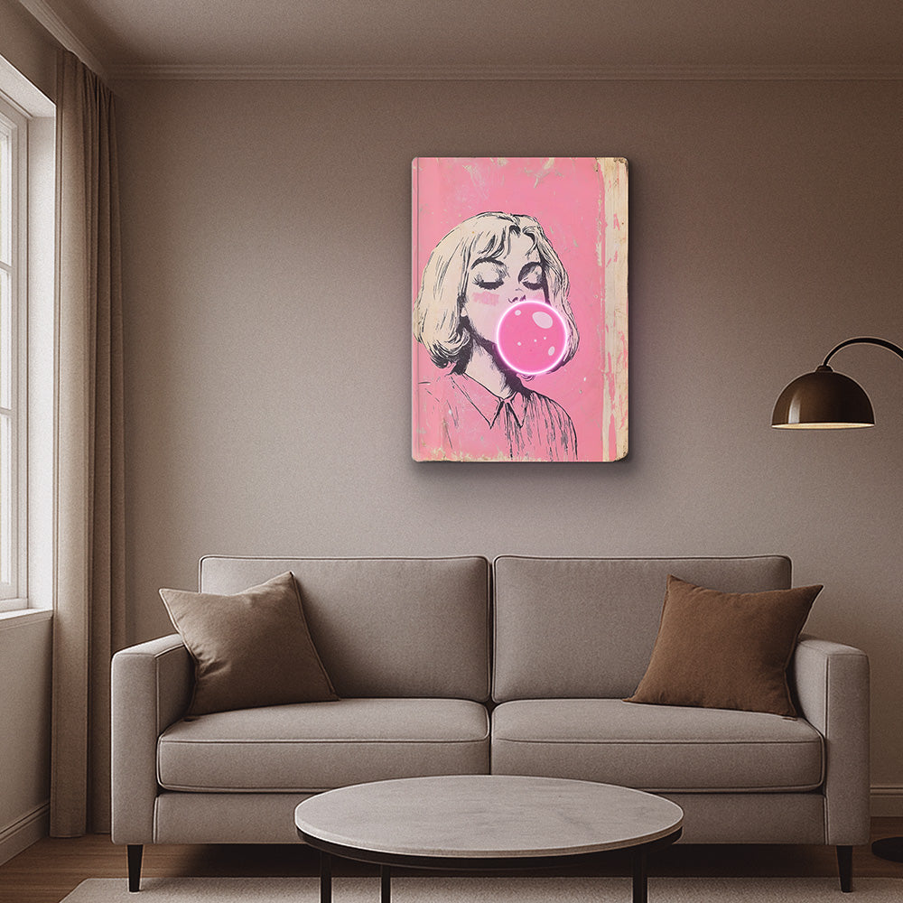 Bubble Trouble Neon Art