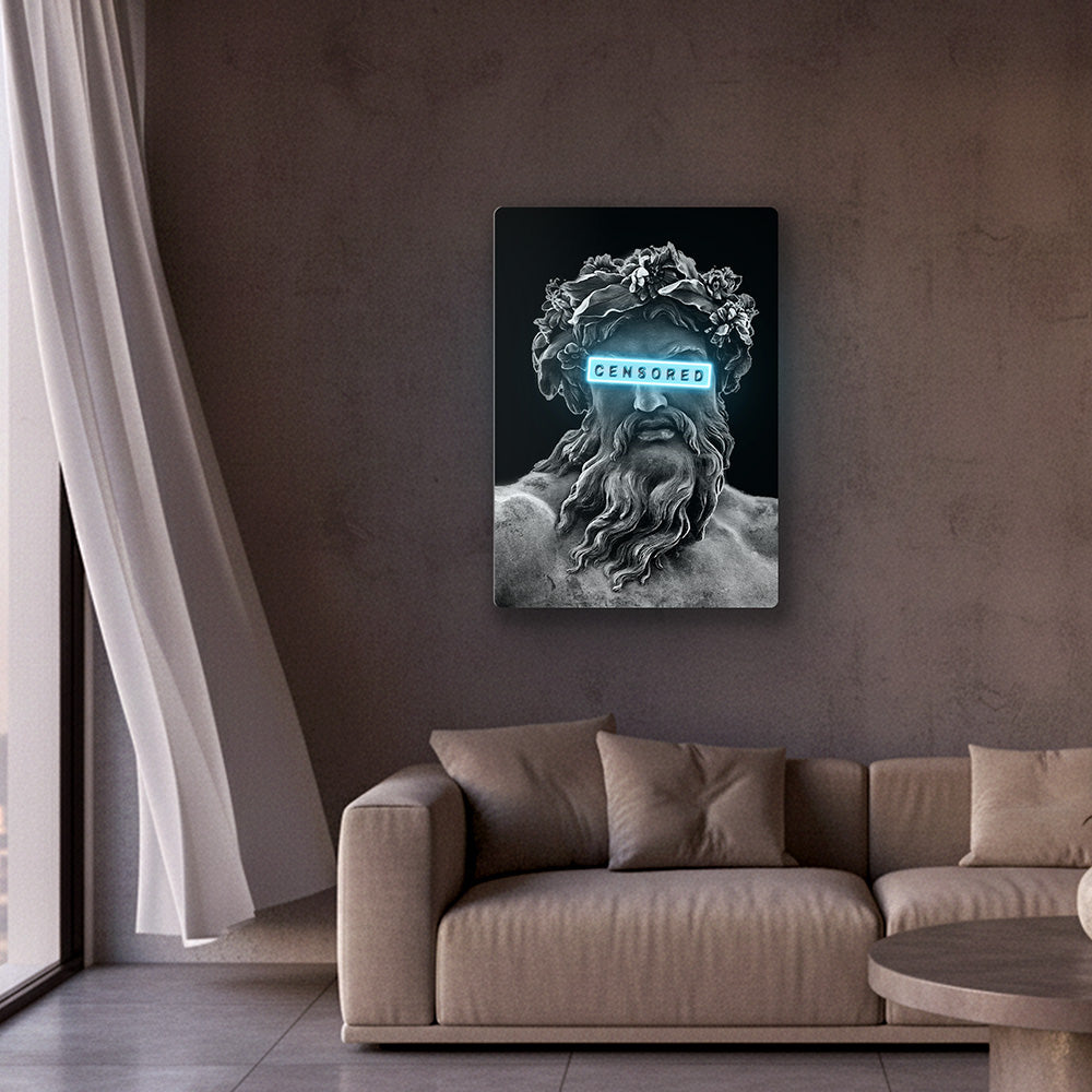 Zeus Censored Neon Art