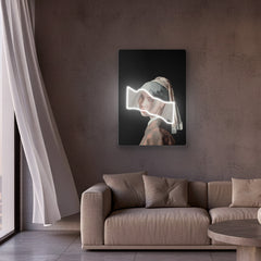 Girl with a Pearl Earring V2 Neon Art