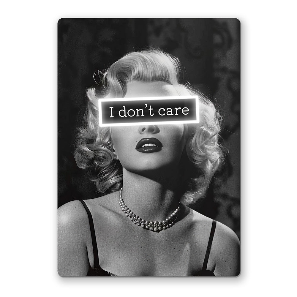 I don't care Neon Art