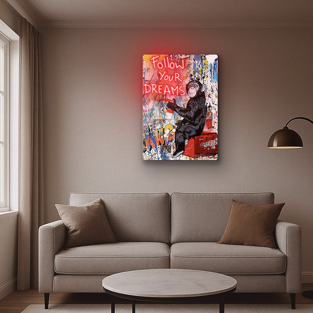 Follow Your Dreams Neon Art