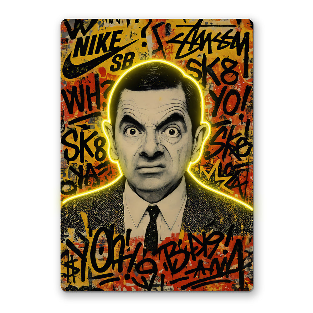 Mr. Bean Neon Art