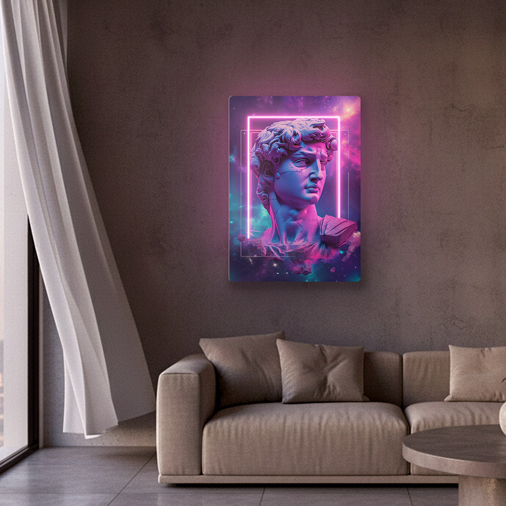 Space David Neon Art