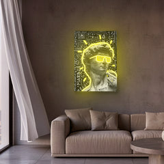 Digital David Neon Art