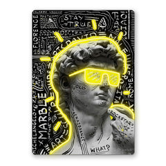 Digital David Neon Art