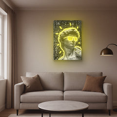 Digital David Neon Art