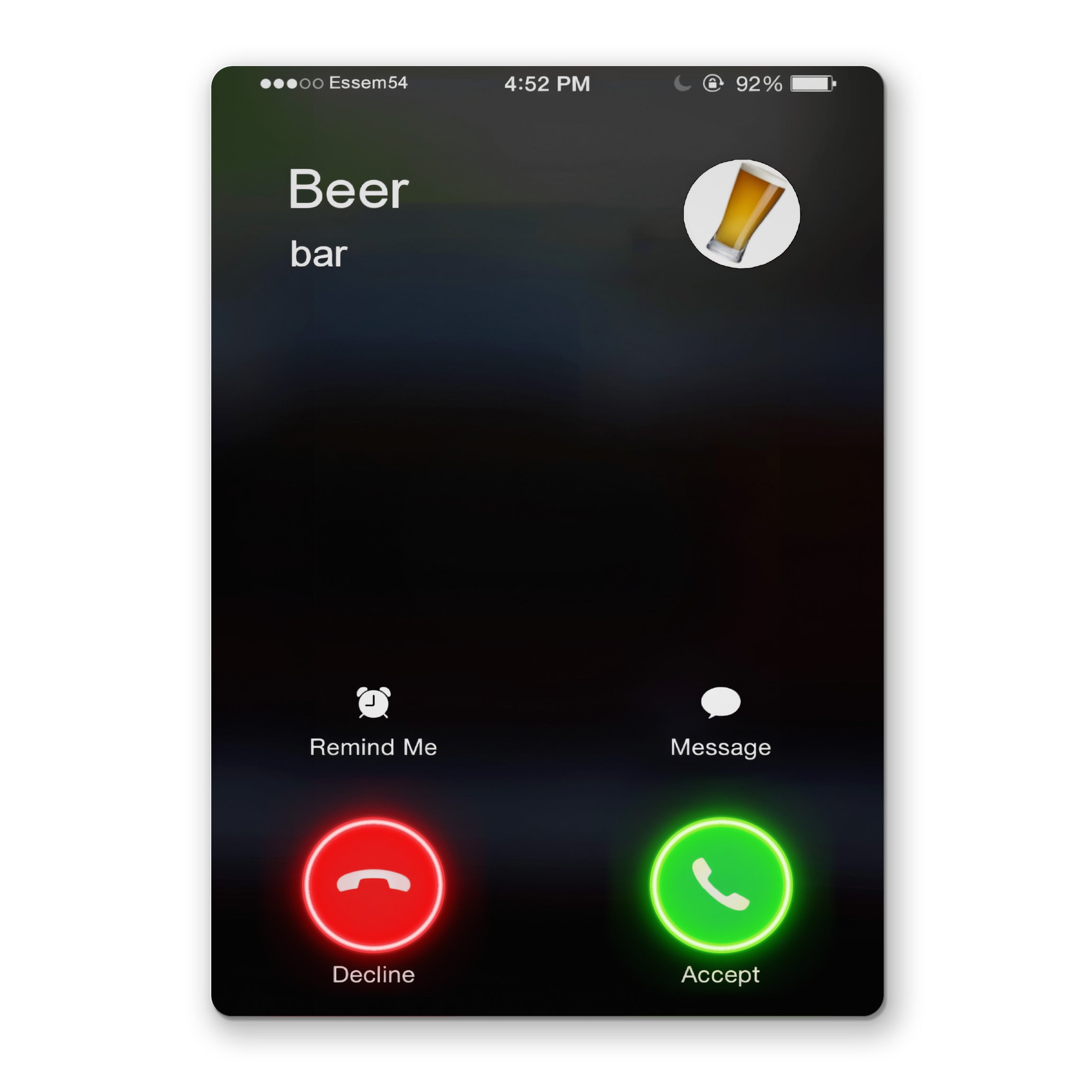 Beer Calling Neon Art