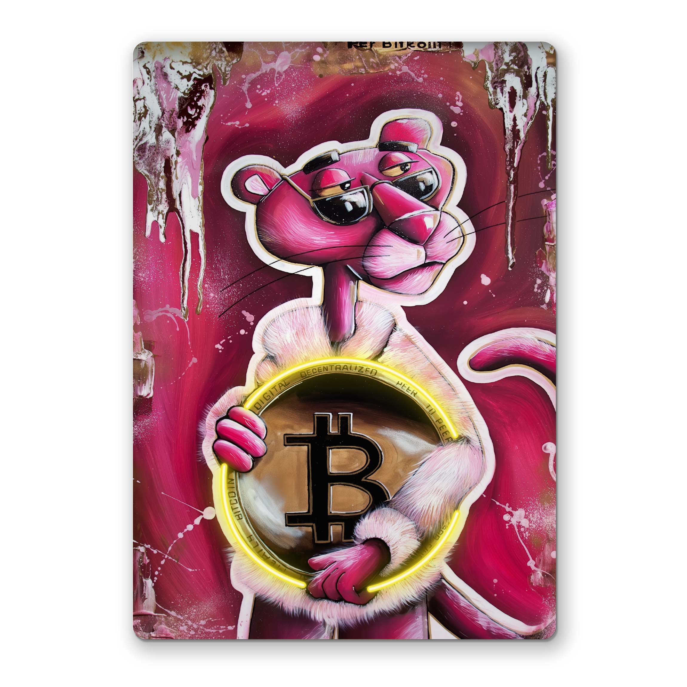 Crypto Panther Neon Art