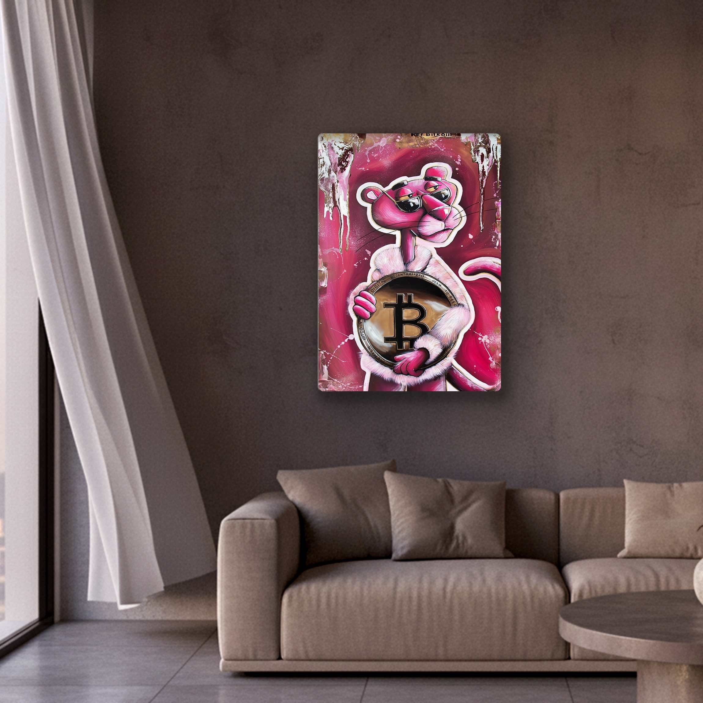 Crypto Panther Neon Art