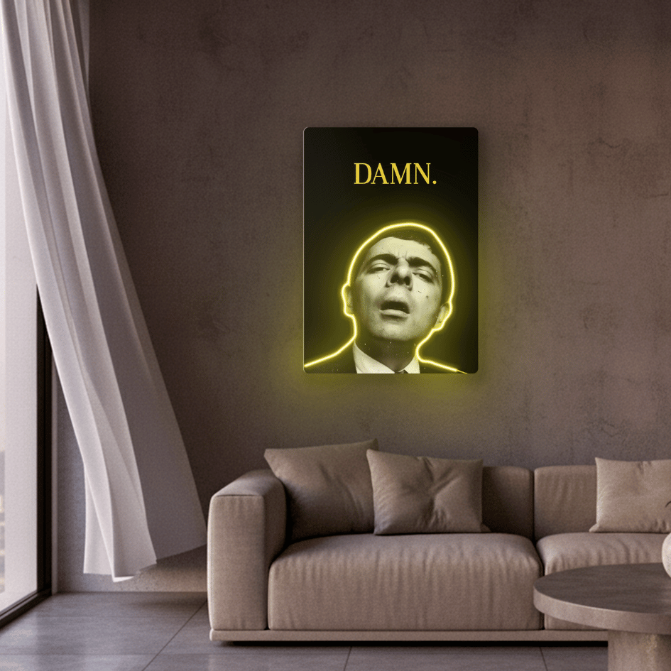 Damn those beans Neon Art