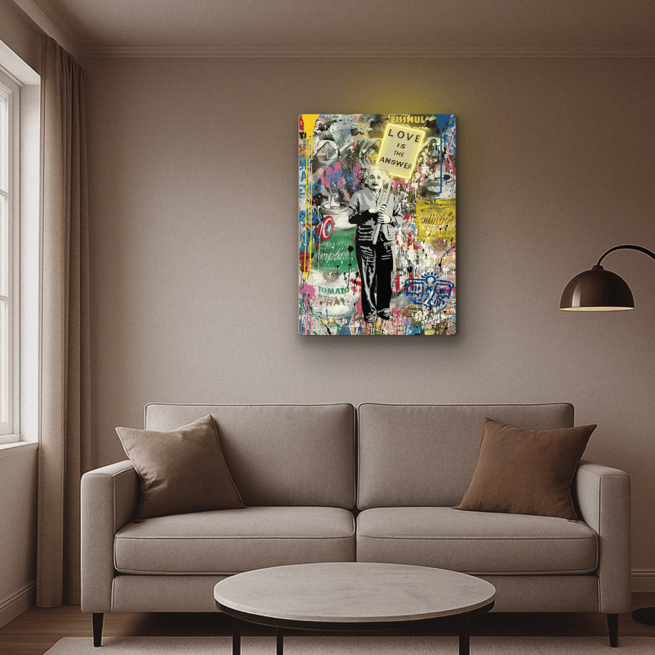 Genius Gone Crazy Neon Art