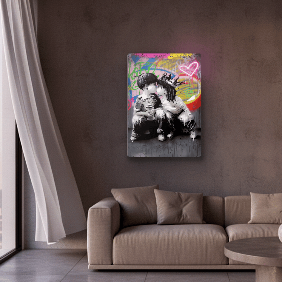 Kiss The Colours Neon Art