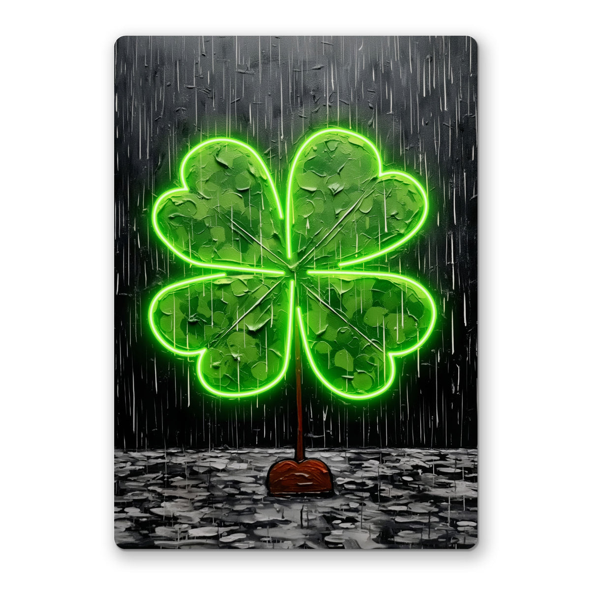 Lucky 4 Neon Art