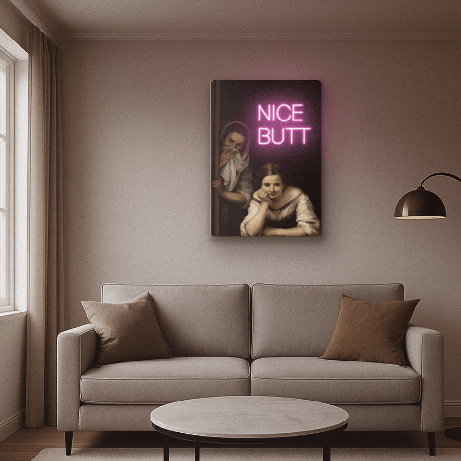 Lovely Cheecks Neon Art