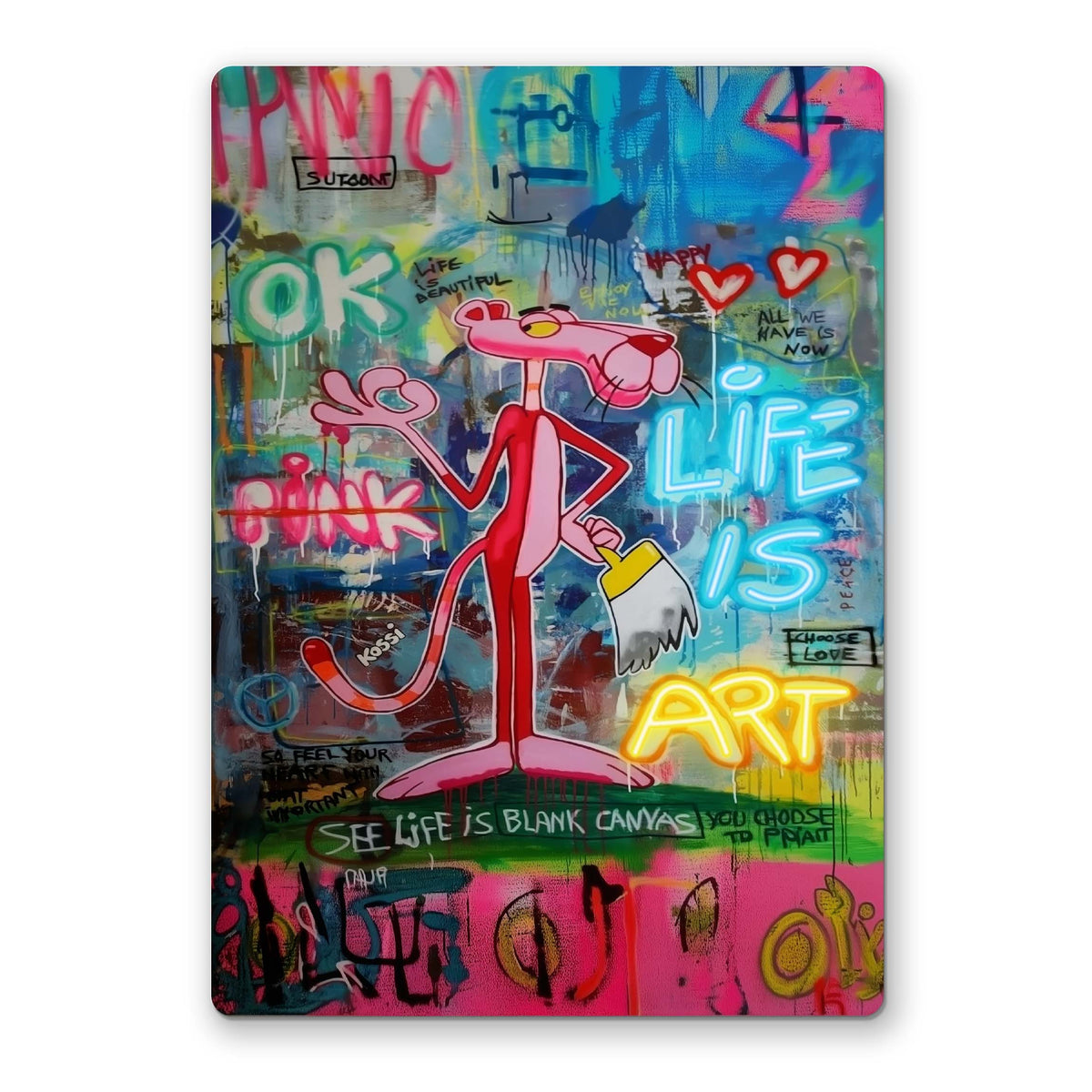 Panther the hood Neon Art