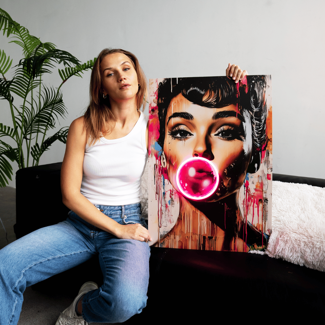 Brigitte Bubble Neon Art