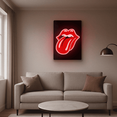 The Rolling Tongues Neon Art