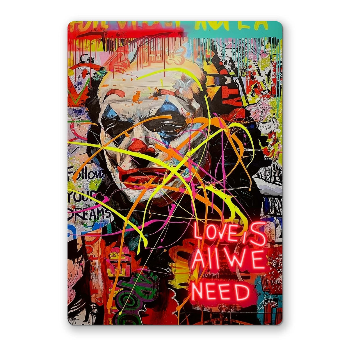 Joker Neon Art