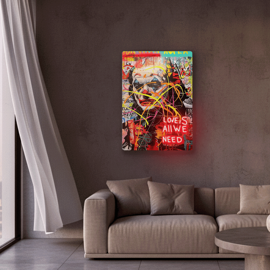 Joker Neon Art